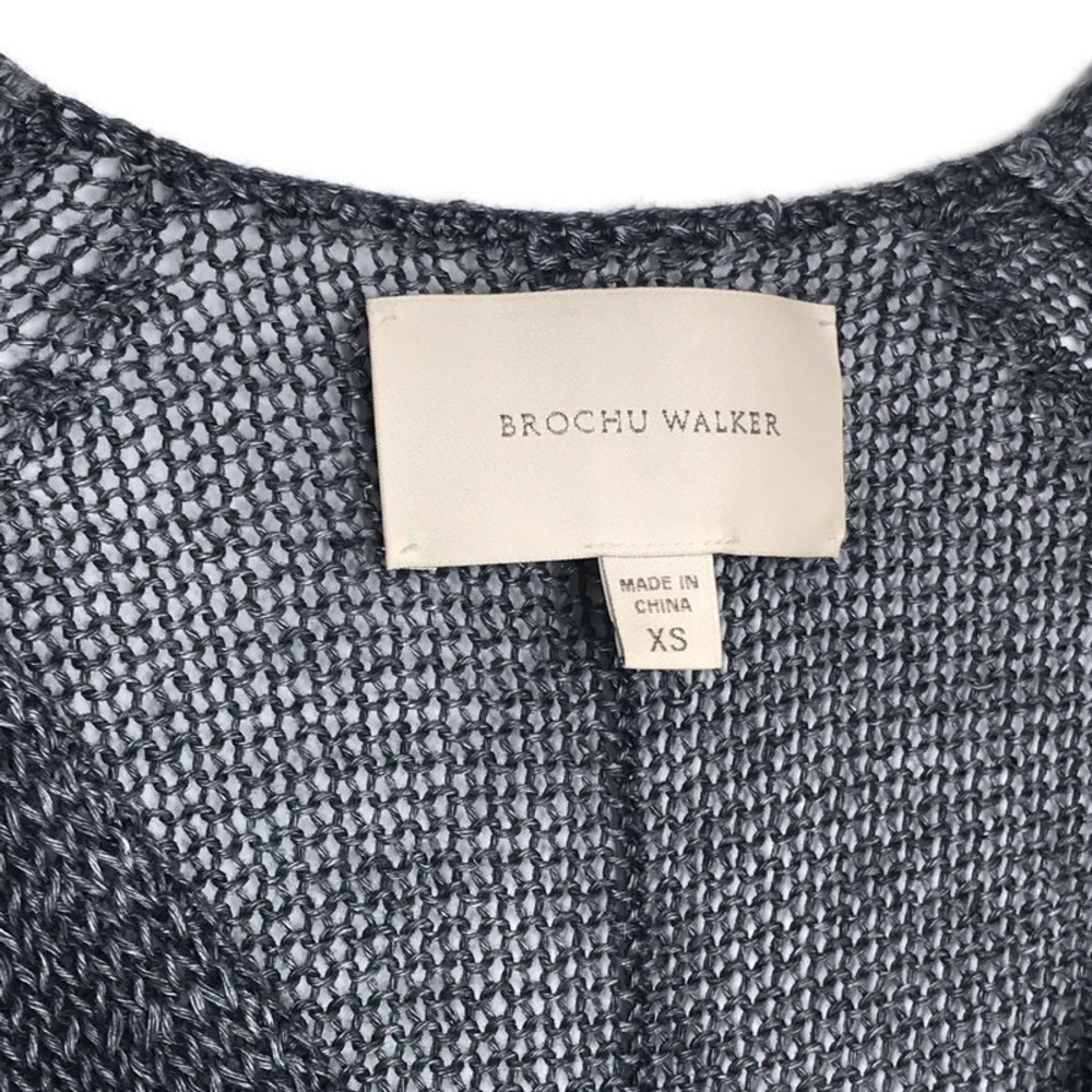 Brochu Walker Linen Knit Tunic Blueish Gra… - Picture 2 of 7